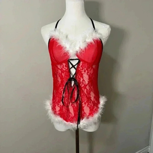 NWT AVIDLOVE HOLIDAY LINGERIE  SET L - Picture 3 of 8